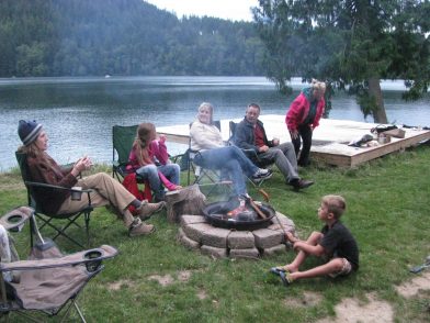 Mineral Lake Lodge Campfire
